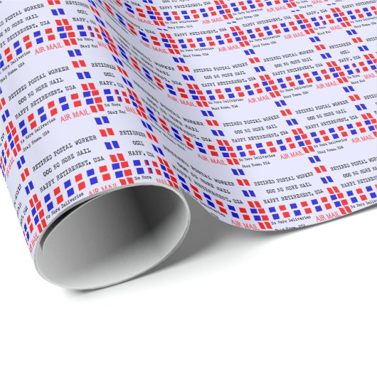 "Remüde Postal Worker Gift Wrap ll Geschenkpapier (Rolleneckpunkt)