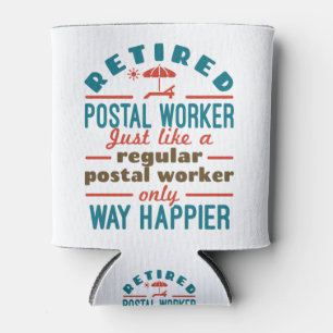 Remüde Postal Worker Happy Funny Mailman Dosenkühler