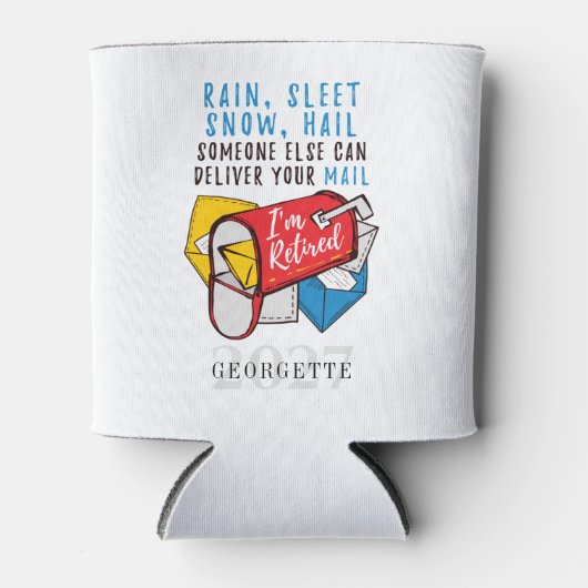 Remüde Postal Worker Mailman I'm Remüde Custom Dosenkühler (Vorderseite)