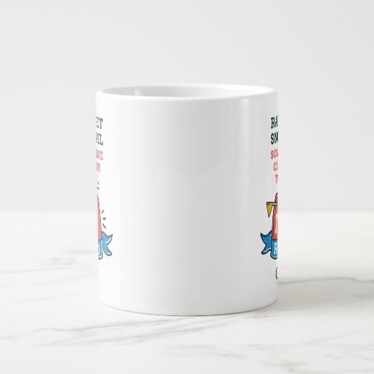 Remüde Postarbeiter Custom Mailman Retirement Jumbo-Tasse (Vorderseite)