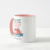 Remüde Postarbeiter Custom Mailman Retirement Tasse (Vorderseite Links)