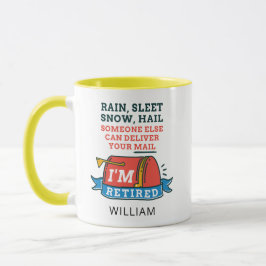 Remüde Postarbeiter Custom Mailman Retirement Tasse