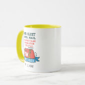 Remüde Postarbeiter Custom Mailman Retirement Tasse (Vorderseite Links)