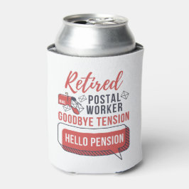 Remüde Postarbeiter Funny Mailman Retirement Dosenkühler