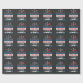 Remüde Postarbeiter Funny Postman Retirement Geschenkpapier (Flach)