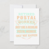 Remüde Postarbeiter Karte (Vorderseite)