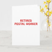 Remüde Postarbeiter Karte (Gelbe Blume)