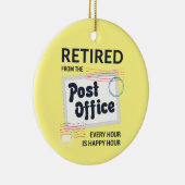 Remüde Postarbeiter Mailman Pensionierung Keepake Keramik Ornament (Rechts)