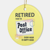 Remüde Postarbeiter Mailman Pensionierung Keepake Keramik Ornament (Links)