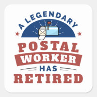 Remüde Postarbeiter Mailman Pensionierung Keepake