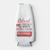 Remüde Postarbeiter Mailman Personalisierter Name Flaschenkühler (Vorderseite)
