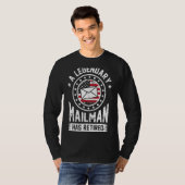 Remüde Postarbeiter Mailman Postman Post Office T-Shirt (Vorne ganz)