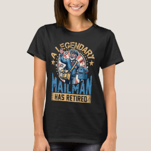 Remüde Postarbeiter Mailman Postman Post Office T-Shirt