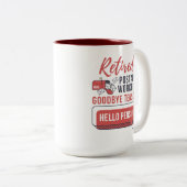 Remüde Postarbeiter Mailman Retirement Funny Gag Zweifarbige Tasse (VorderseiteRechts)