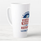 Remüde Postarbeiter Mailman Retirement Funny Milchtasse (Linke Ecke)