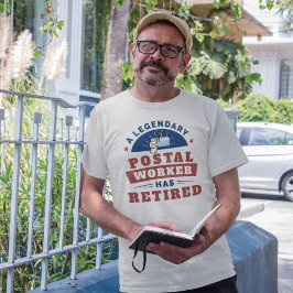 Remüde Postarbeiter Mailman Retirement Funny T-Shirt