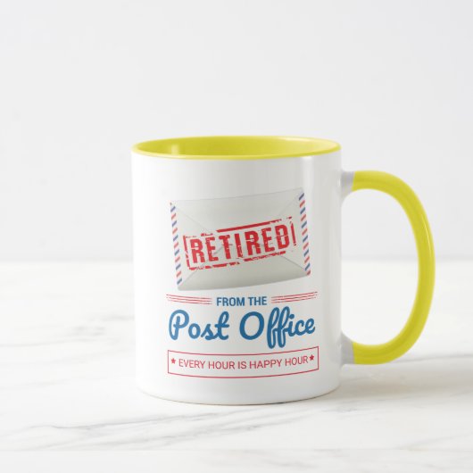 Remüde Postarbeiter Mailman Retirement Funny Tasse (Rechts)