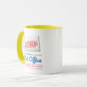 Remüde Postarbeiter Mailman Retirement Funny Tasse (Vorderseite Links)