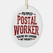 Remüde Postarbeiter Mailman Retirement Keramik Ornament (Rechts)