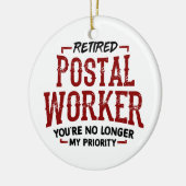Remüde Postarbeiter Mailman Retirement Keramik Ornament (Links)