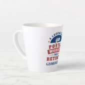 Remüde Postarbeiter Mailman Retirement Milchtasse (Linke Ecke)