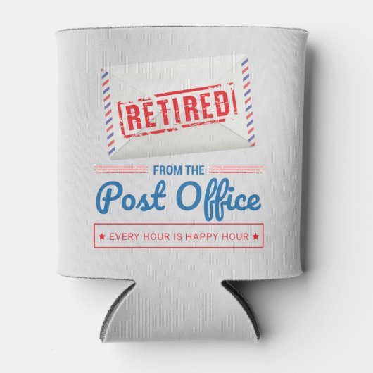 Remüde Postarbeiter Mailman Retirement Party Dosenkühler (Vorderseite)