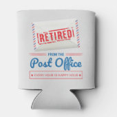 Remüde Postarbeiter Mailman Retirement Party Dosenkühler (Rückseite)