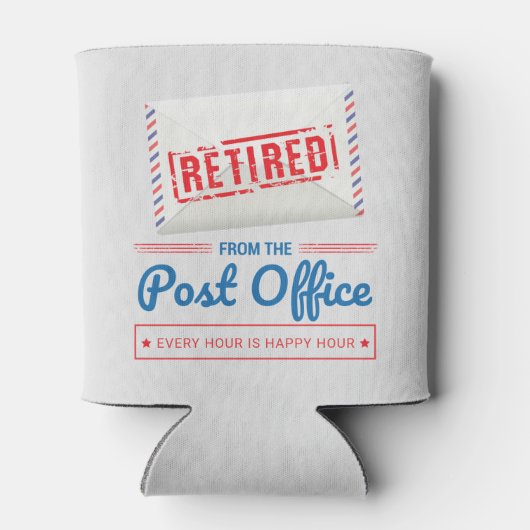 Remüde Postarbeiter Mailman Retirement Party Dosenkühler (Rückseite)