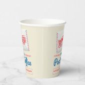 Remüde Postarbeiter Mailman Retirement Party Pappbecher (Rechts)