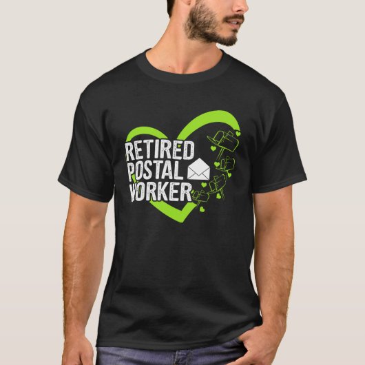 Remüde Postarbeiter Mailman Retirement T-Shirt (Vorderseite)