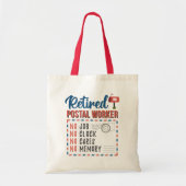 Remüde Postarbeiter Mailman Retirement Tragetasche (Vorne)