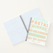 Remüde Postarbeiter Notizblock (Innenseite)