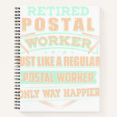 Remüde Postarbeiter Notizblock (Vorderseite)