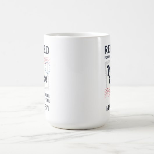 Remüde Postarbeiter Personalisiert Mailman Kaffeetasse (Mittel)