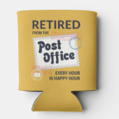 Remüde Postarbeiter Rentirement Mailman Funny Dosenkühler (Rückseite)