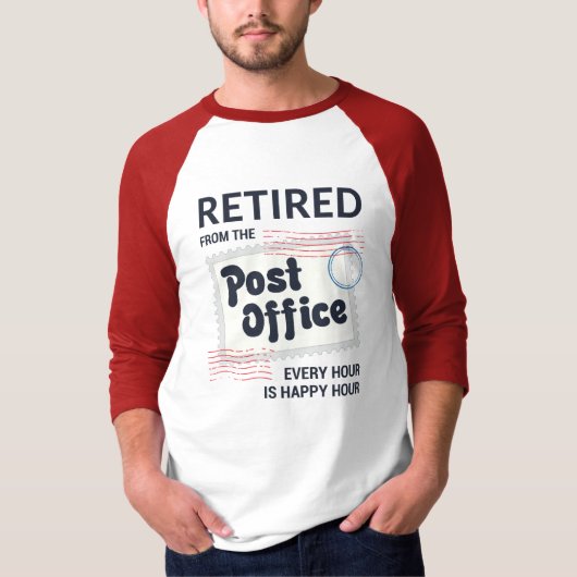Remüde Postarbeiter Rentirement Mailman Funny T-Shirt (Vorderseite)