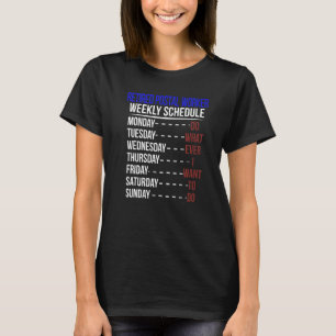 Remüde Postarbeiter Schedule Retirement Mailman T-Shirt