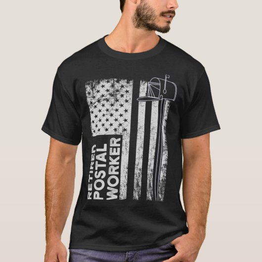 Remüde Postarbeiter Scoring Mailman Retirement D T-Shirt (Vorderseite)