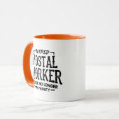 Remüde Postarbeiterruhestand Mailman Funny Mug Tasse (Vorderseite Links)