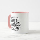 Remüde Postarbeiterruhestand Mailman Funny Mug Tasse (Vorderseite Links)