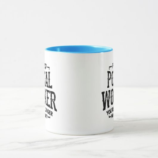 Remüde Postarbeiterruhestand Mailman Funny Mug Tasse (Zentrum)