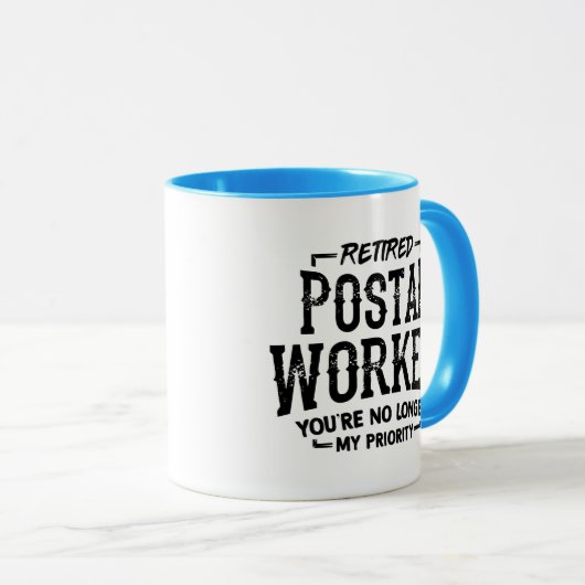 Remüde Postarbeiterruhestand Mailman Funny Mug Tasse (VorderseiteRechts)