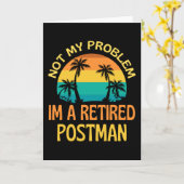 Remüde Postman nicht mein Problem mehr Karte (Gelbe Blume)