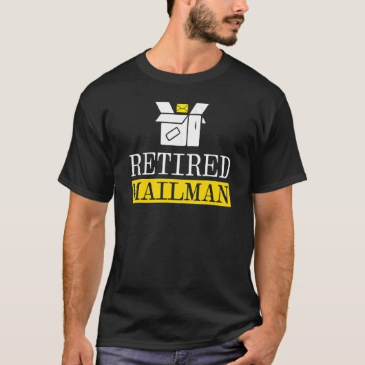 Remüde Postman Postman Postman Worker Courier Mail T-Shirt (Vorderseite)