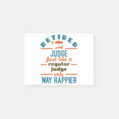 Remüde Richter Rentirement Way Happier Post-it Klebezettel (Vorderseite)