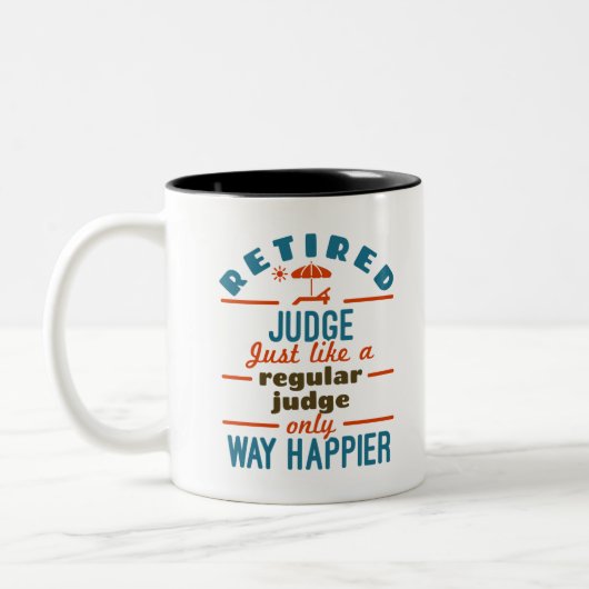 Remüde Richter Rentirement Way Happier Zweifarbige Tasse (Links)
