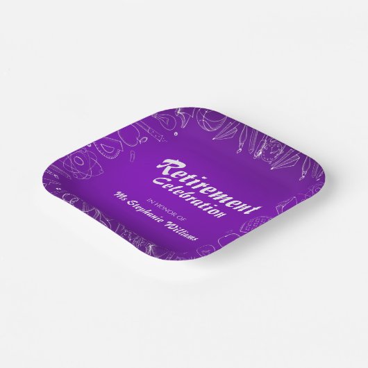 Remüde Schullehrer Celebration Party Pappteller (Gewinkelt)