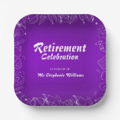 Remüde Schullehrer Celebration Party Pappteller (Vorderseite)