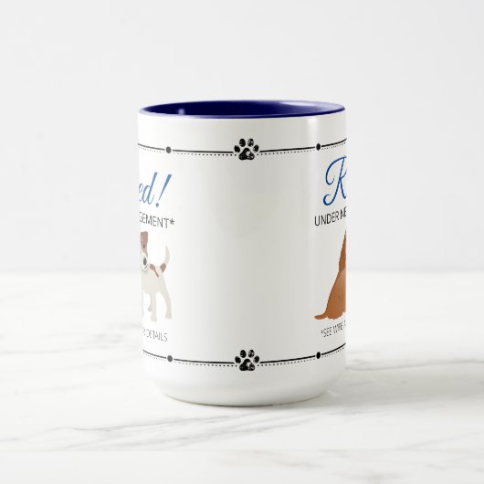 Remüde See Ehefrau und Hunde Tasse (Zentrum)