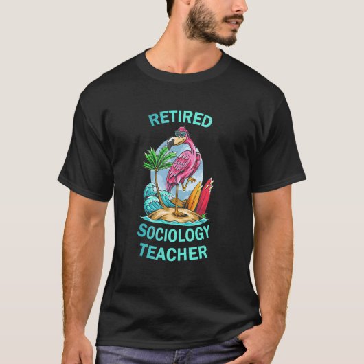 Remüde Soziallehrer Flamingo T-Shirt (Vorderseite)